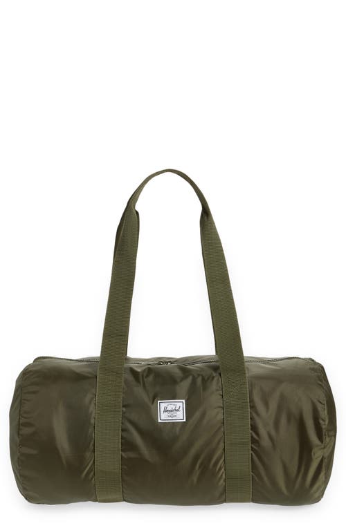 Herschel Supply Co. Packable Water-Resistant Duffle Bag in Ivy Green