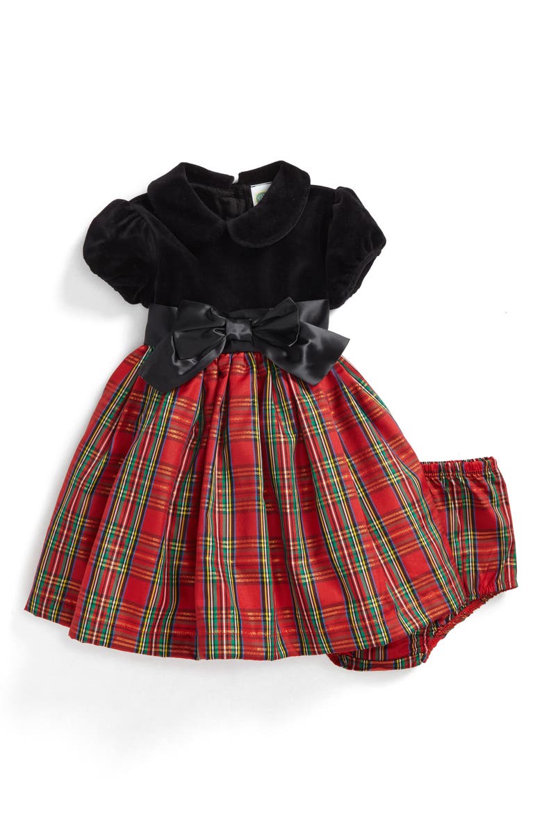 Little Me Plaid Fit & Flare Dress (Baby Girls) | Nordstrom
