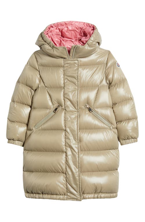 MONCLER MONCLER KIDS' BELLEVUE WATER REPELLENT HOODED DOWN COAT 