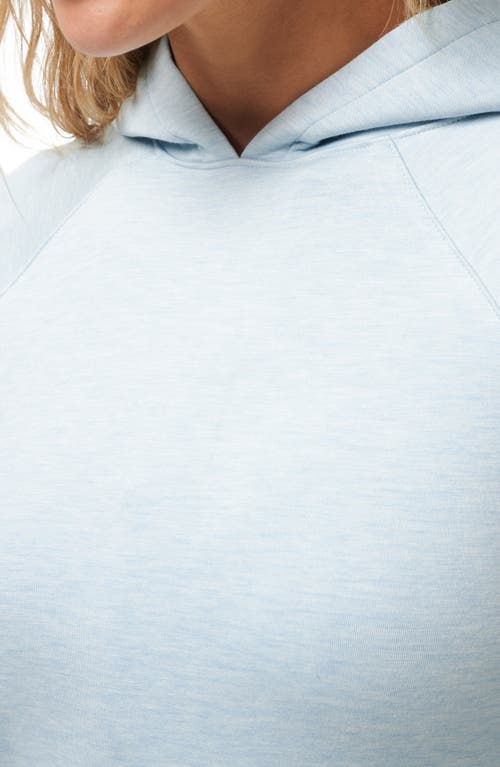 Travismathew Golden State Drawstring Waist Hoodie In Heather Baby Blue
