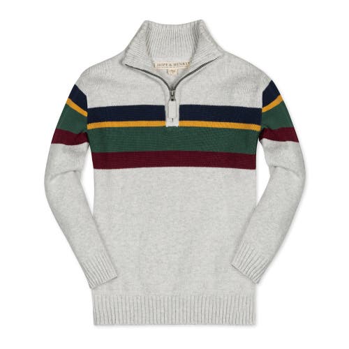 HOPE & HENRY HOPE & HENRY BOYS' ORGANIC HALF ZIP SWEATER, KIDS