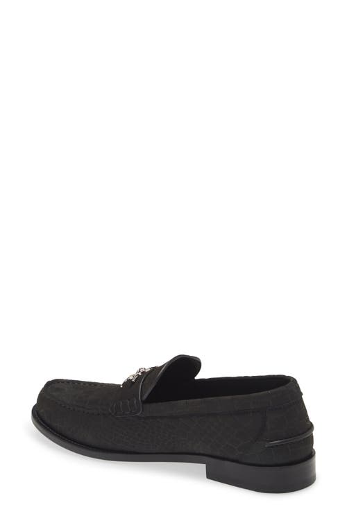 Shop Versace Medusa '95 Loafer In Black-palladium