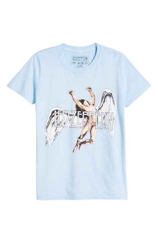 Shop Philcos Led Zeppelin Angel Wing Relaxed Graphic T-shirt In Blue