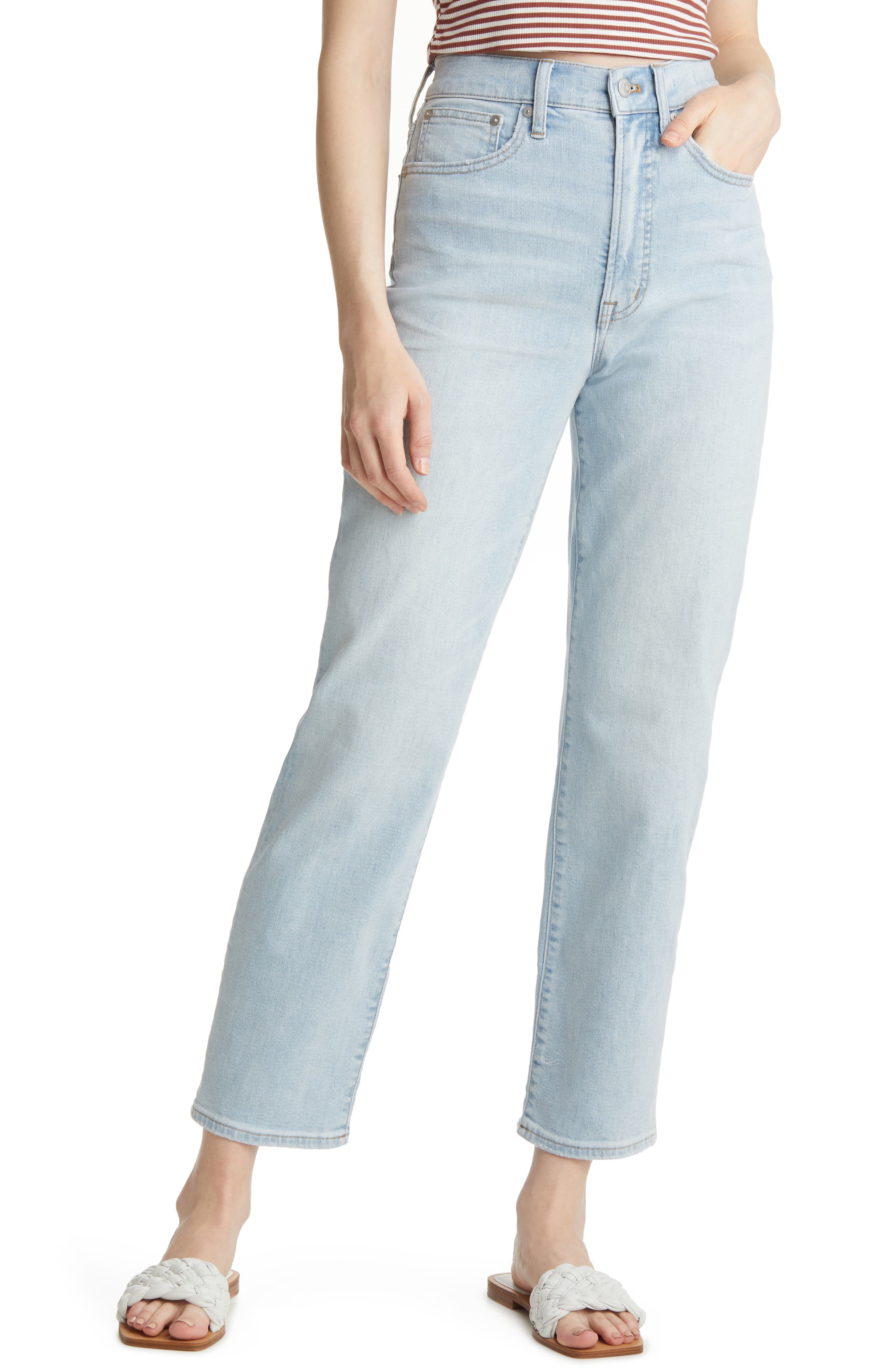 Madewell The Perfect High Waist Straight Leg Jeans