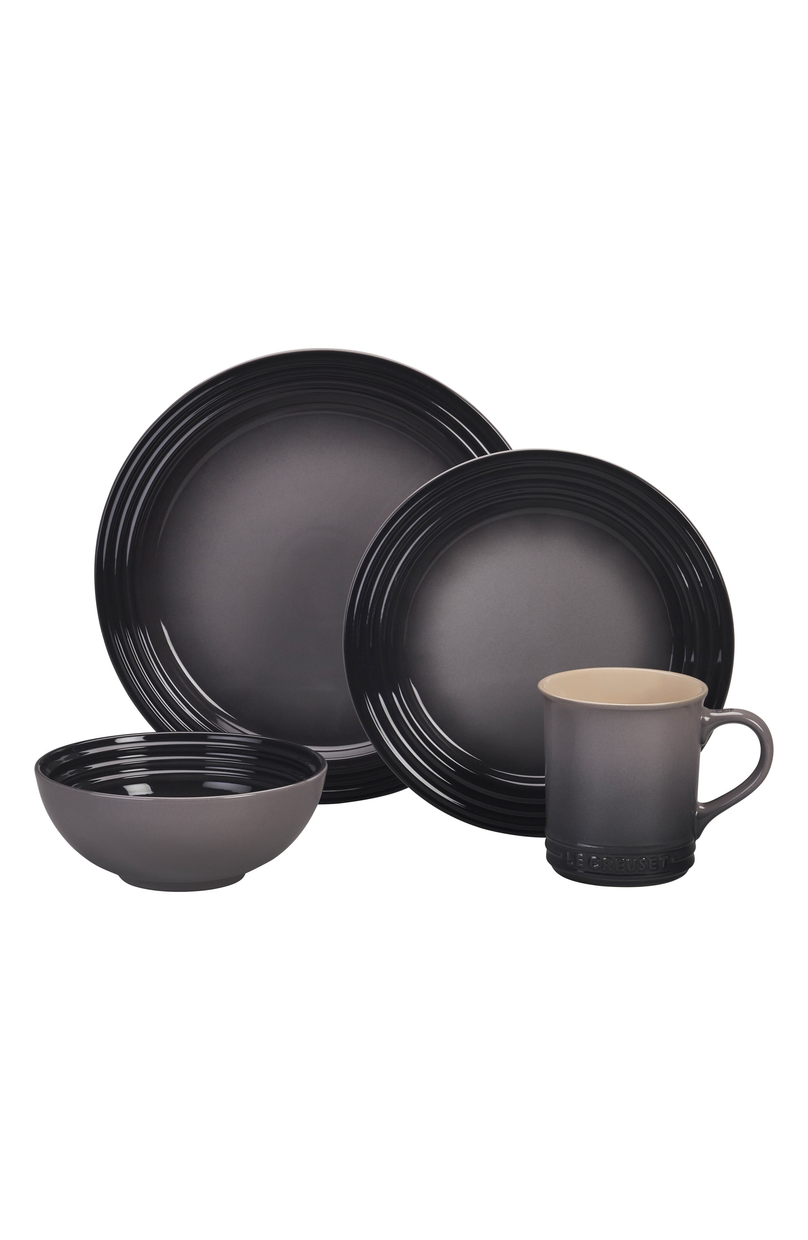 UPC 630870244459 product image for Le Creuset 16-Piece Stoneware Dinnerware Set, Size One Size - Grey | upcitemdb.com