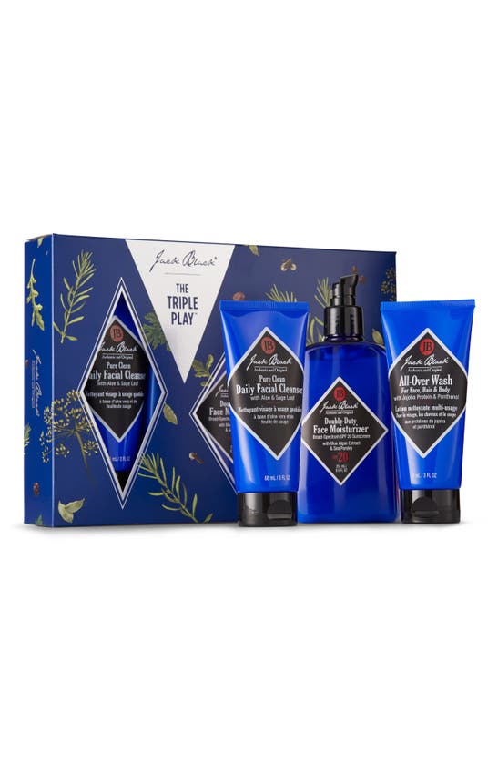 Jack Black The Triple Play Set (limited Edition) $74 Value In White