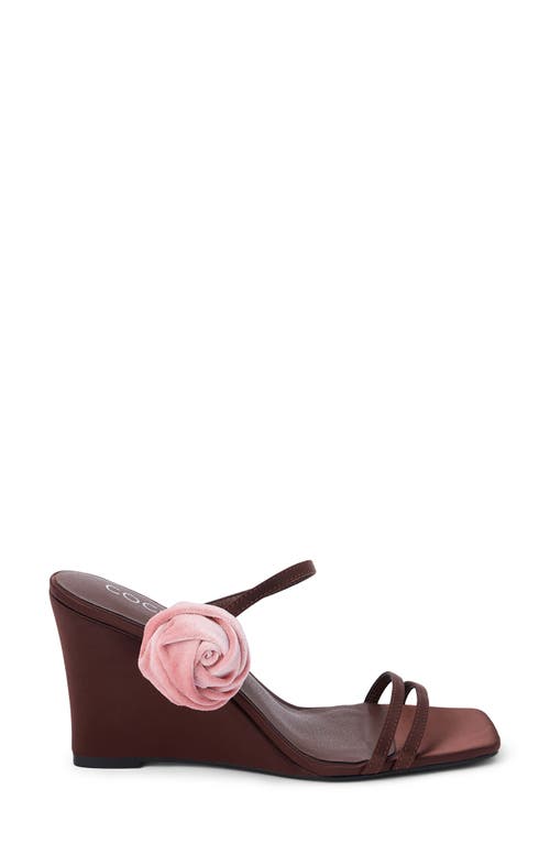 Shop Coconuts By Matisse Rosa Wedge Sandal In Chocolate