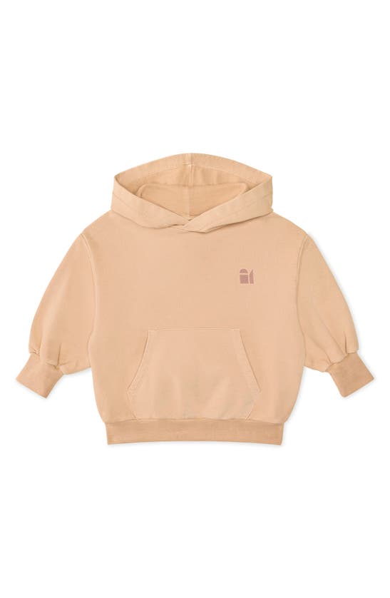 Shop The Sunday Collective Kids' Natural Dye Everyday Hoodie In Latte