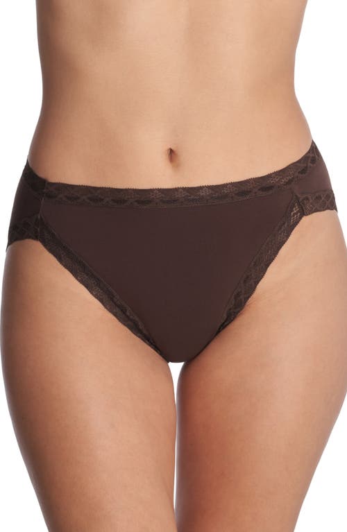 Natori Bliss Cotton French Cut Brief in French Roast at Nordstrom