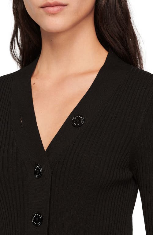 Sandro Cardigan In Black