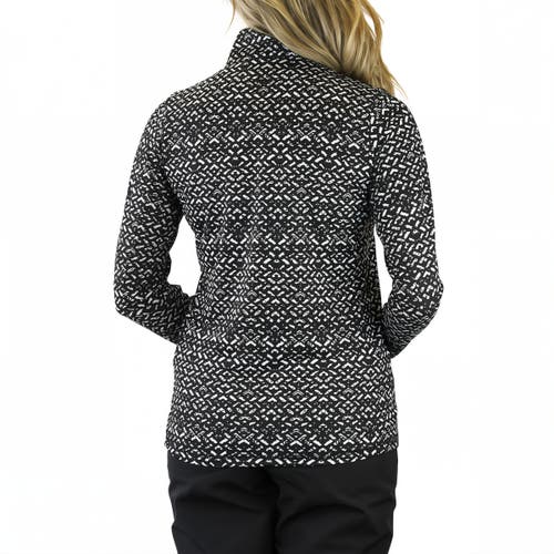 Uv Skinz Quarter Zip Vented Sun Shirt In Optical Illusion