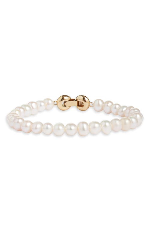 Jenny Bird Noa Bracelet In Gold/pearl