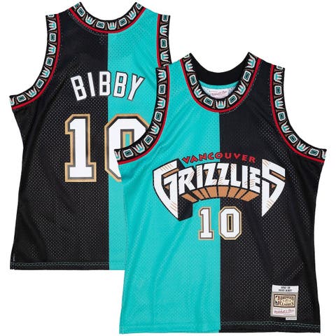 Men's Mitchell & Ness Mike Bibby Turquoise/Black Vancouver Grizzlies ...