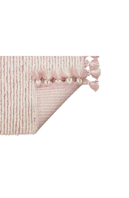 Lorena Canals Koa Wool Rug In Sheep White/pale Blush