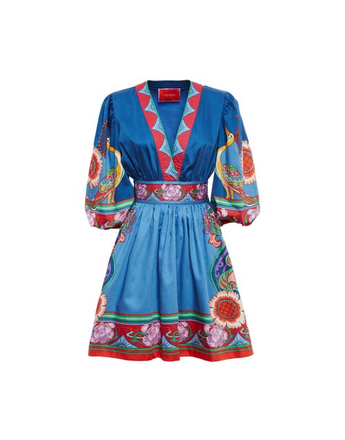 La Doublej Margherita Dress Taormina Placée Navy In Taormina Placée Navy