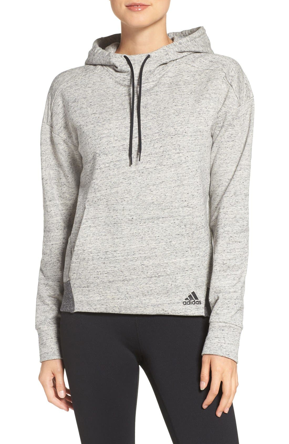 adidas Cotton Blend Fleece Hoodie Nordstrom