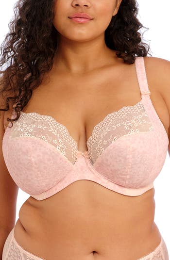Elomi Women's Plus Size Lucie Stretch Lace Underwire Plunge Bra, Rock N  Rose, 42GG : : Clothing, Shoes & Accessories