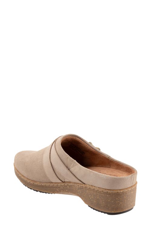 Softwalk ® Asmara Platform Mule In Taupe Suede