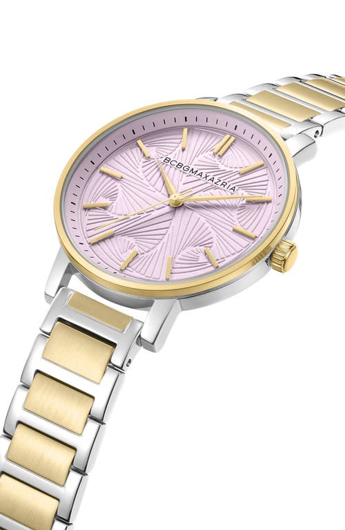 Bcbg Max Azria 3-hand Quartz Bracelet Watch, 38mm In Gold/silver