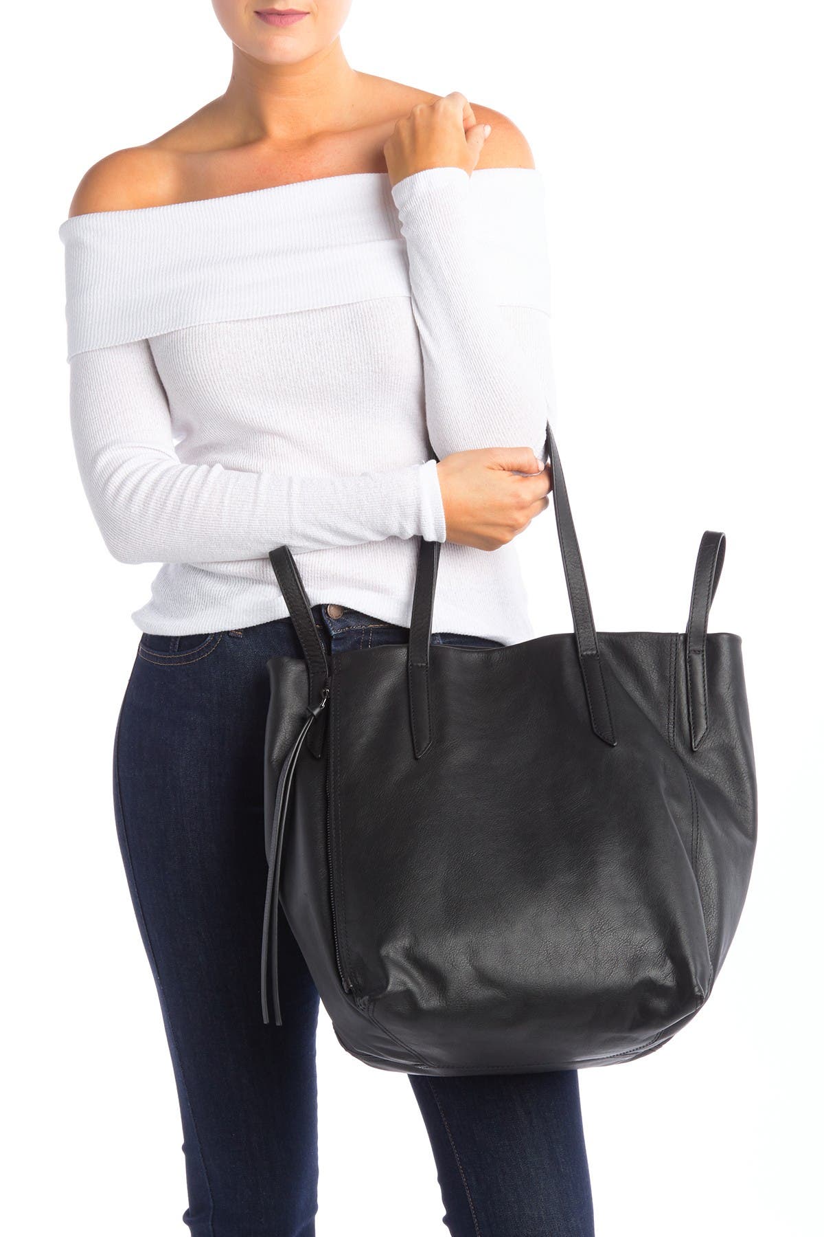 kooba leather tote bag