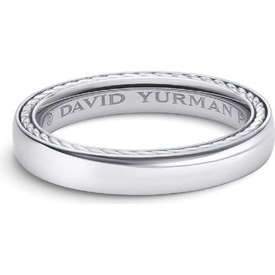 David Yurman Streamline Platinum Band Ring, m