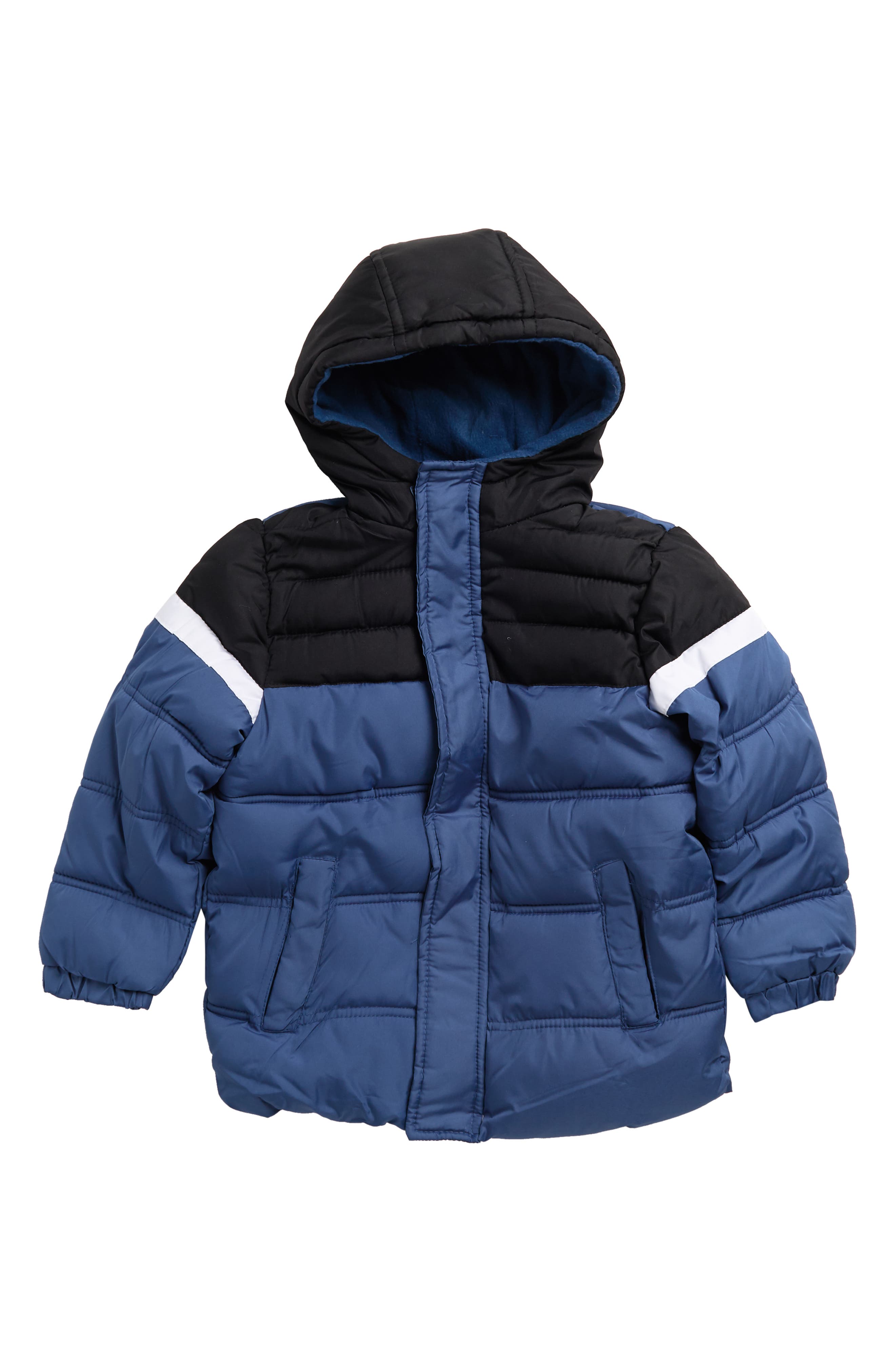 IXTREME Colorblock Hooded Puffer Jacket 
