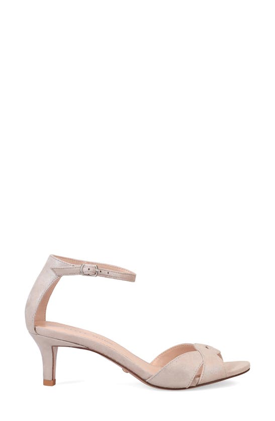 Shop Pelle Moda Bekim Kitten Heel Sandal In Taupe