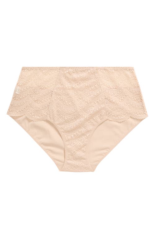 Shop Simone Perele Karma High Waist Briefs In Peau Rose