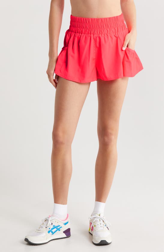 Shop Fp Movement Free People  Get Your Flirt On Shorts In Electric Sunset