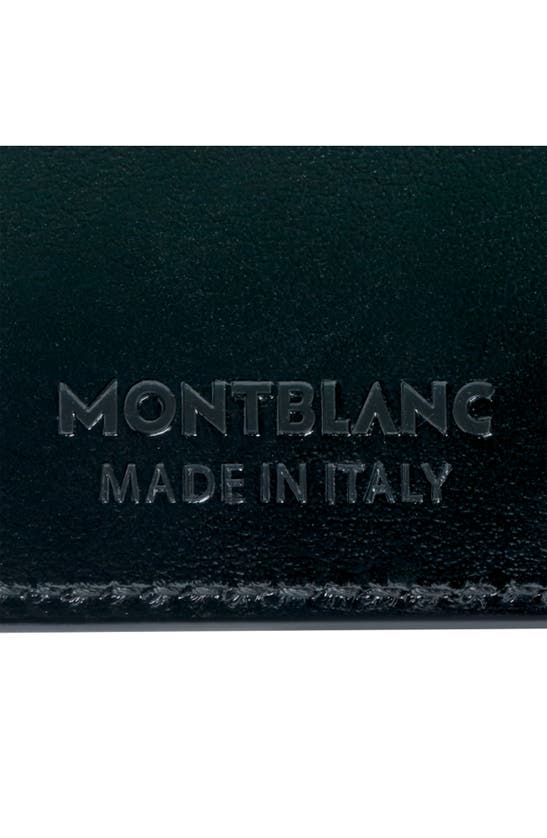 Shop Montblanc Meisterstück Leather Card Case In British Green