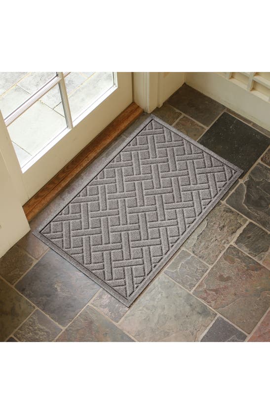 Bungalow Flooring Aqua Shield Doormat In Medium Gray