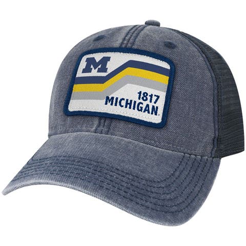 Michigan Wolverines Top of the World OHT Military Appreciation Shield  Trucker Adjustable Hat - Camo/Cream