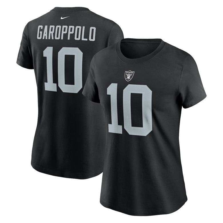 Nike Jimmy Garoppolo Black Las Vegas Raiders Player Name & Number T-Shirt