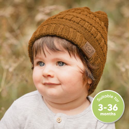 Shop Keababies 3-pack Warmzy Baby Beanies In Latte