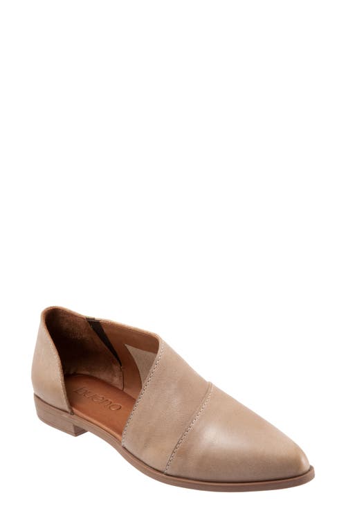 Bueno Blake Half d'Orsay Leather Flat in Taupe at Nordstrom, Size 5.5-6Us