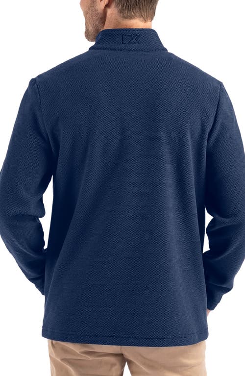 Cutter & Buck Hunts Point Fleece Snap Pullover In Navy Blue