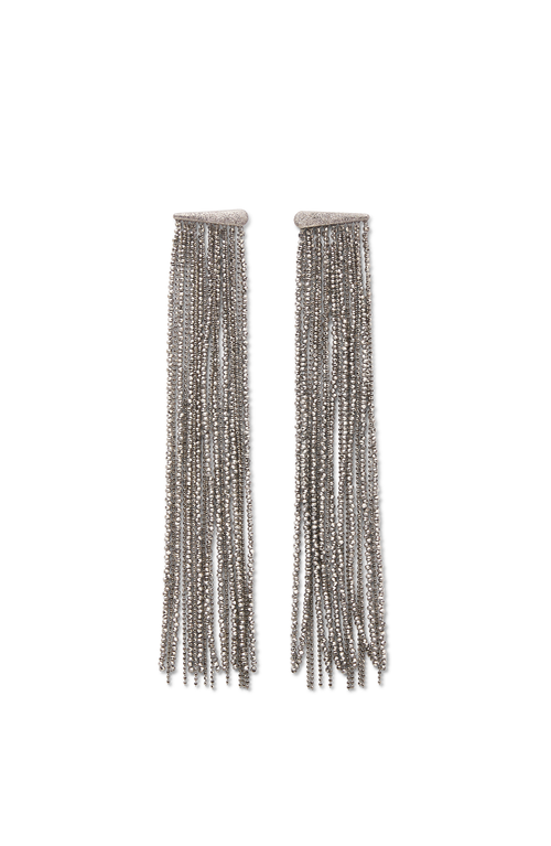 Shop Brunello Cucinelli Vetro And Sterling Silver Earrings