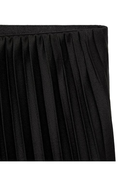 Shop Mango Pleated Maxi Skirt In Black