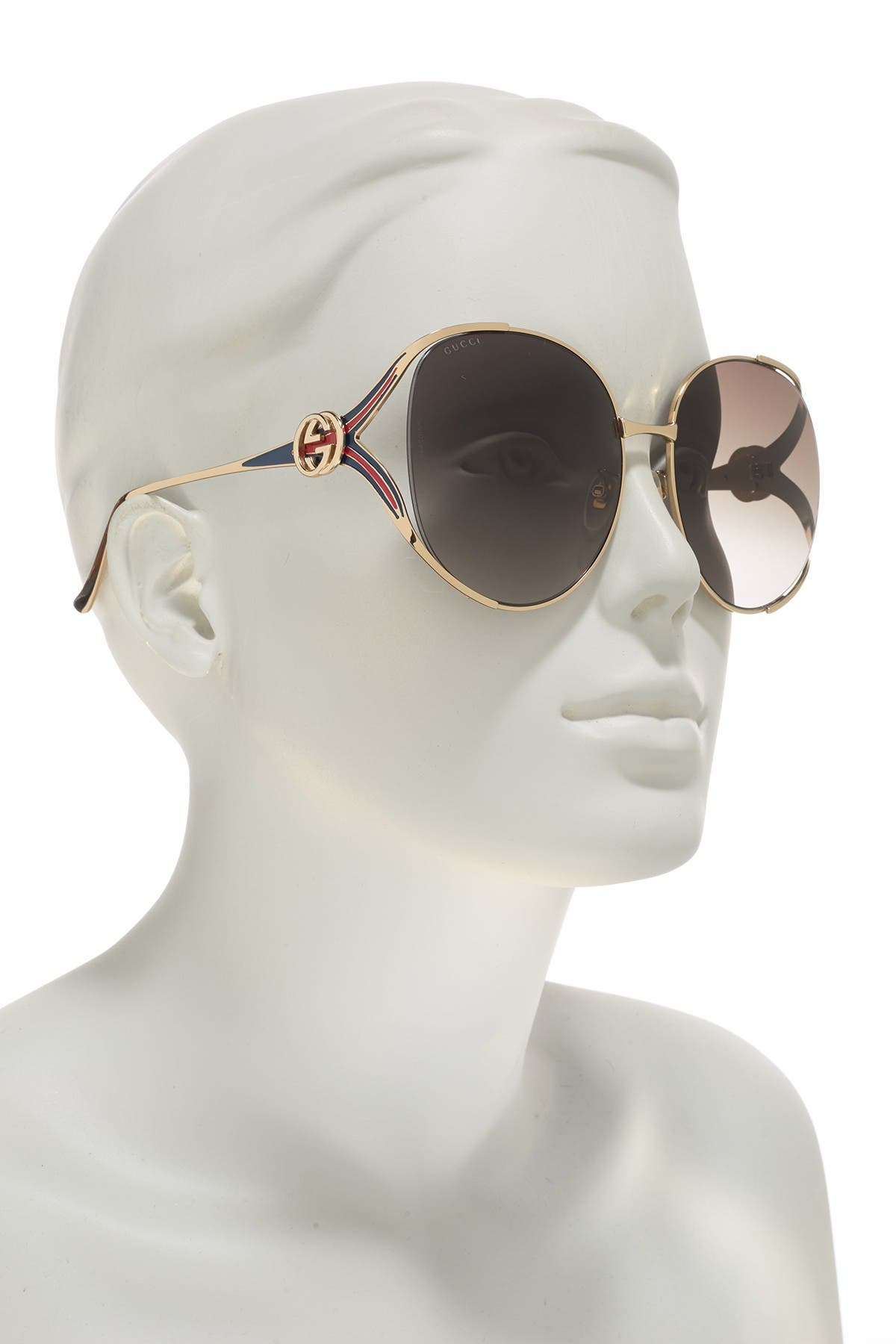 gucci 63mm open temple sunglasses