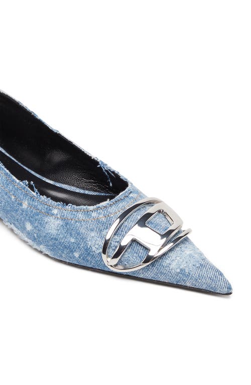 Shop Diesel ® Pointed Toe Ballet Flat In Quiet Harbor