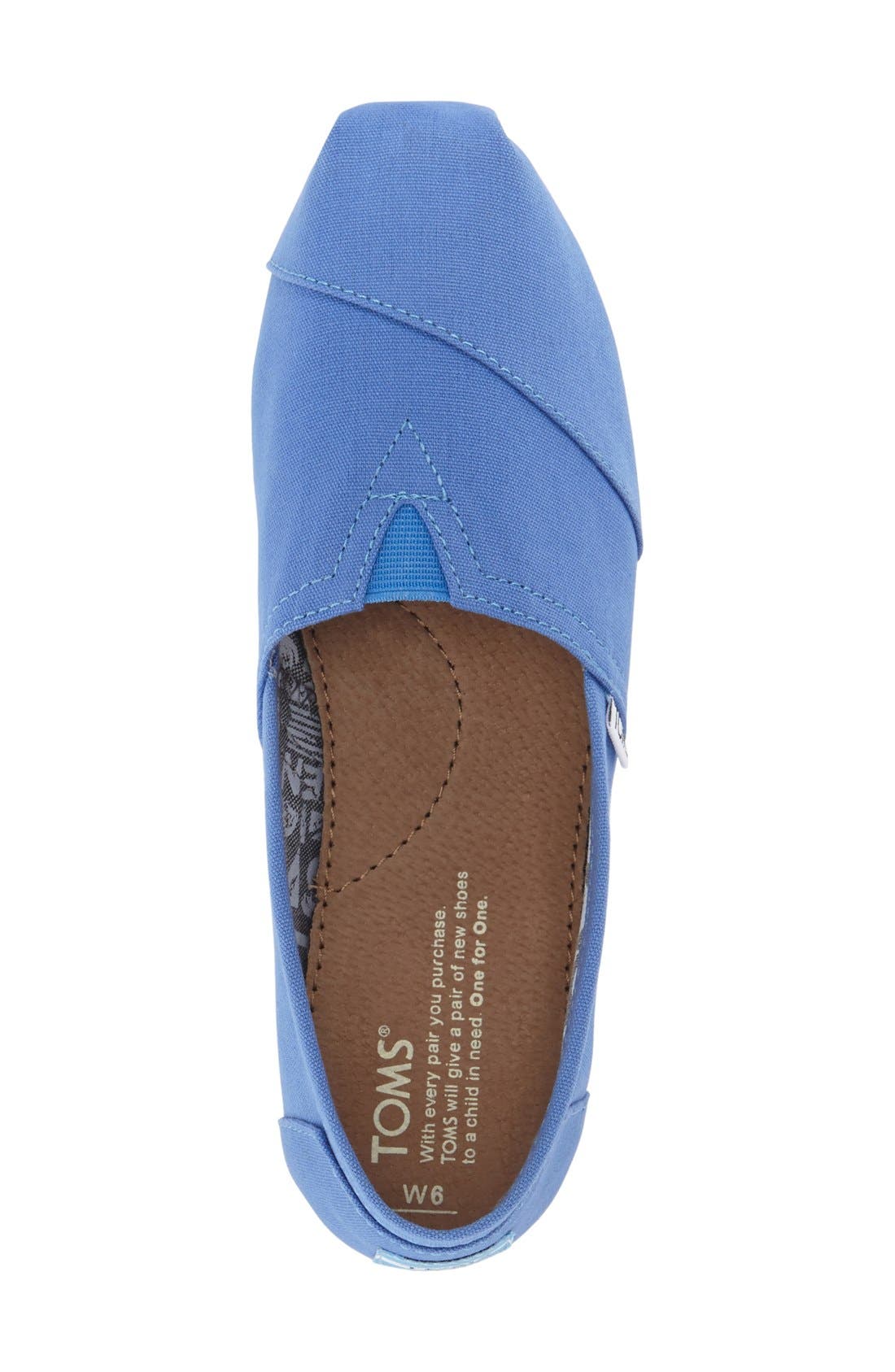 womens toms classic slip on casual shoe