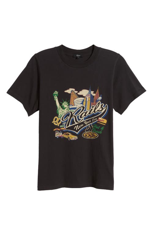 Shop Rails Nyc Cotton Graphic T-shirt In  New York