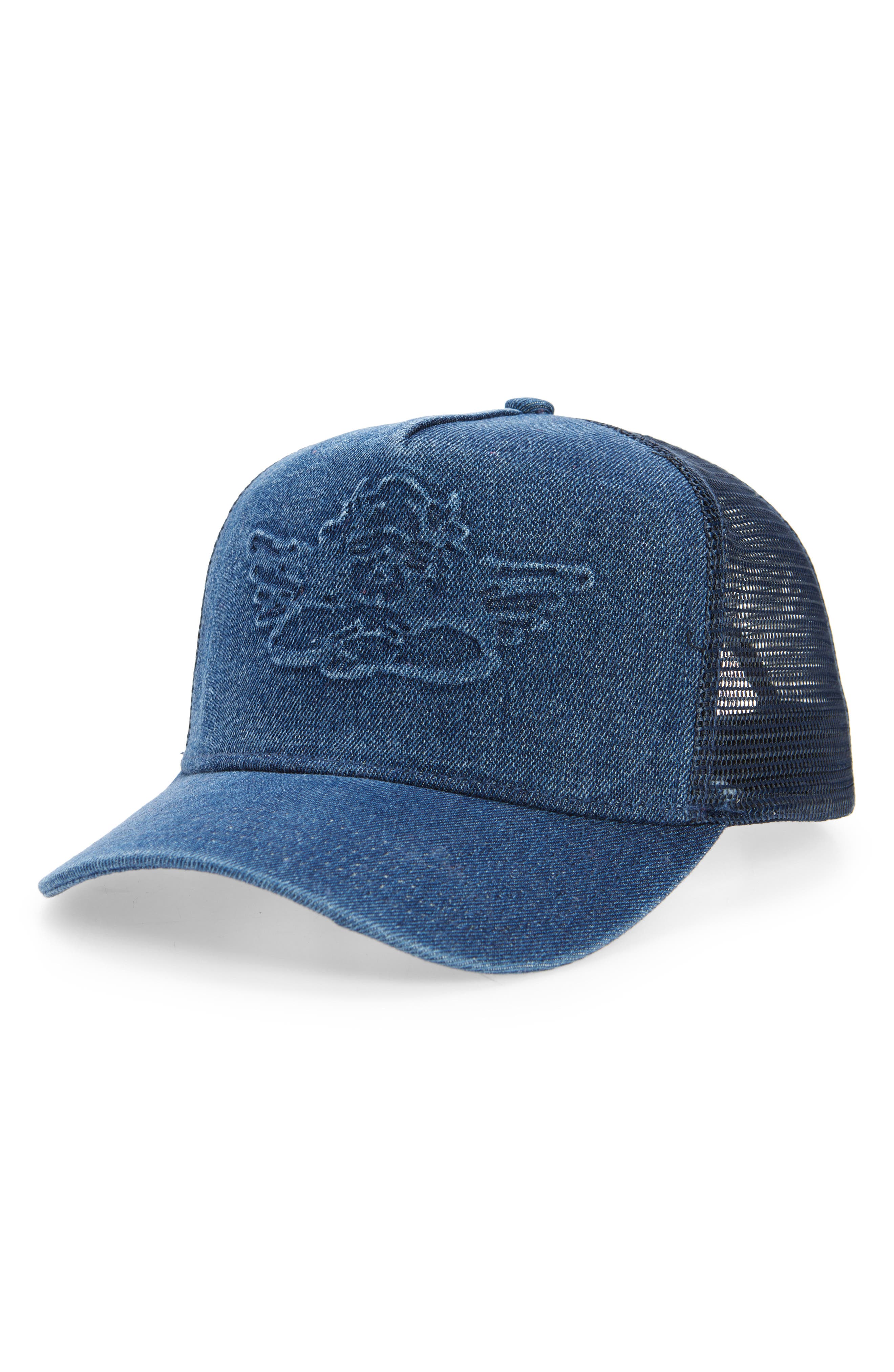 BOYS LIE Summer Lovin' Denim Trucker Hat in Blue 
