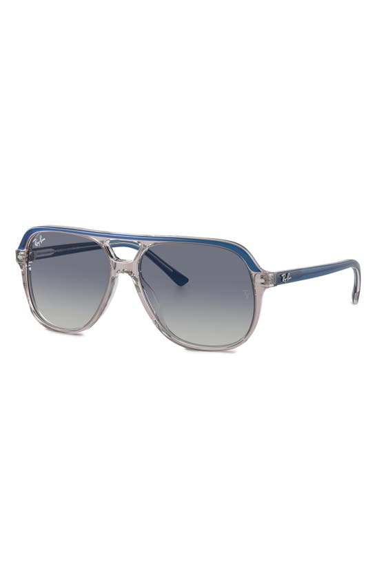 Shop Ray Ban Ray-ban Junior Bill 52mm Gradient Square Sunglasses In Grey