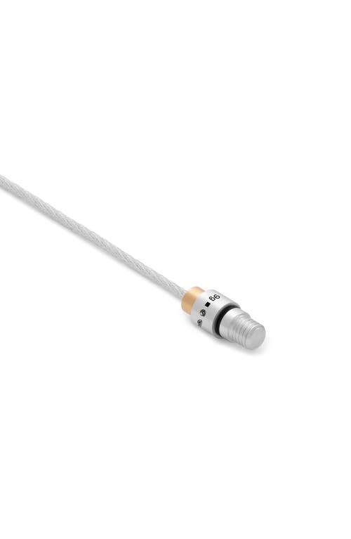Le Gramme 9g Brushed Two-tone Cable Bracelet In Silver/yellow Gold 18kt