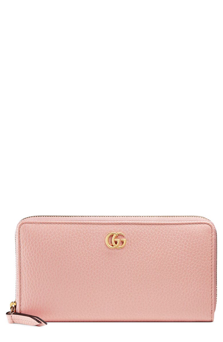 Gucci Petite Marmont Leather Zip Around Wallet | Nordstrom
