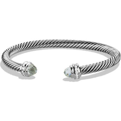 David Yurman Cable Classics Bracelet With Semiprecious Stones & Diamonds