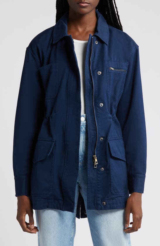 Shop Ag Josephine Cotton Utility Jacket In After Midnight