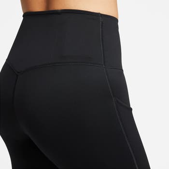 Nike Dri FIT Go Womens Firm Support Mid Rise 7 8 Leggings with Pockets  Moss/Black, £45.00