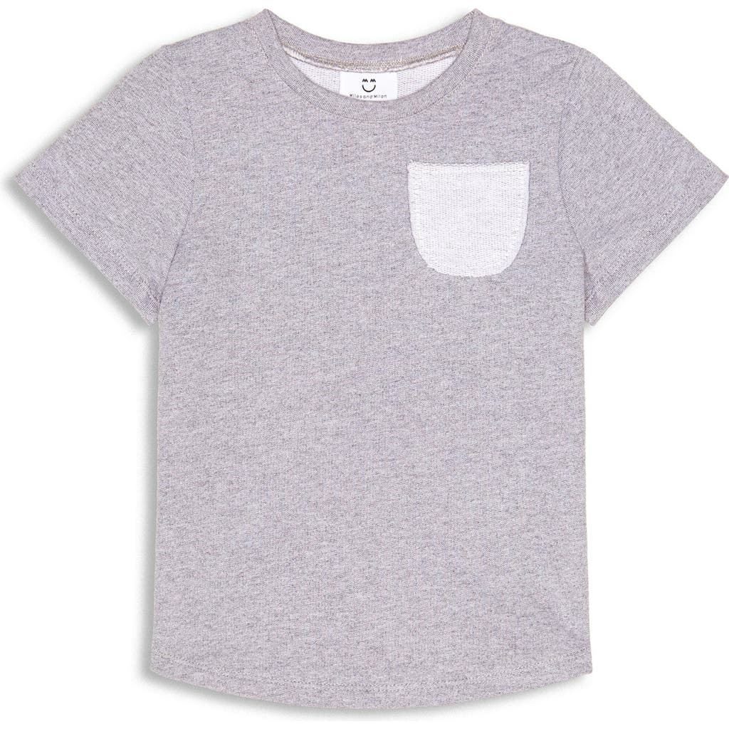 Shop Miles And Milan The Addison Pocket T-shirt In Heather Grey